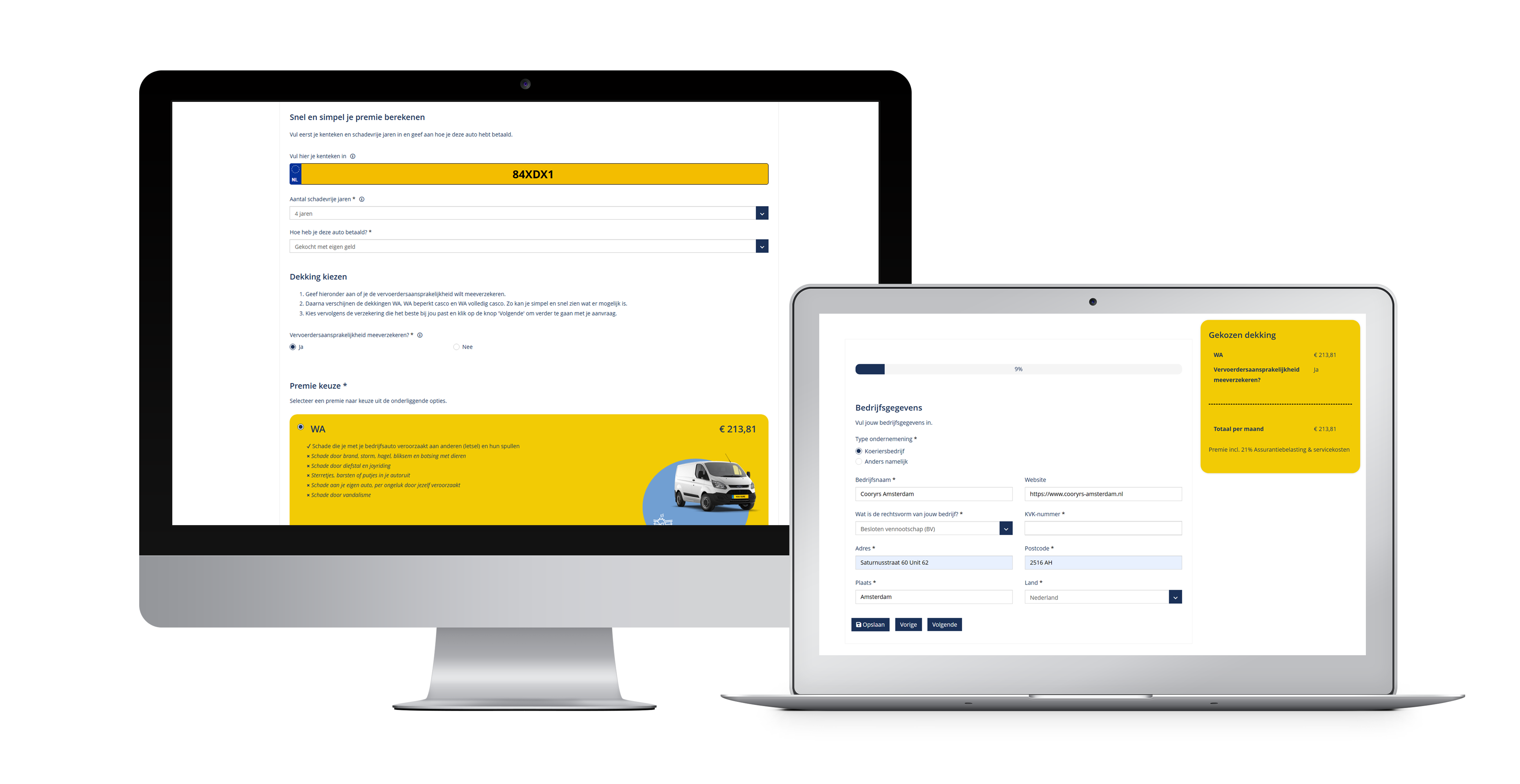 You Sure verzekeringsformulier